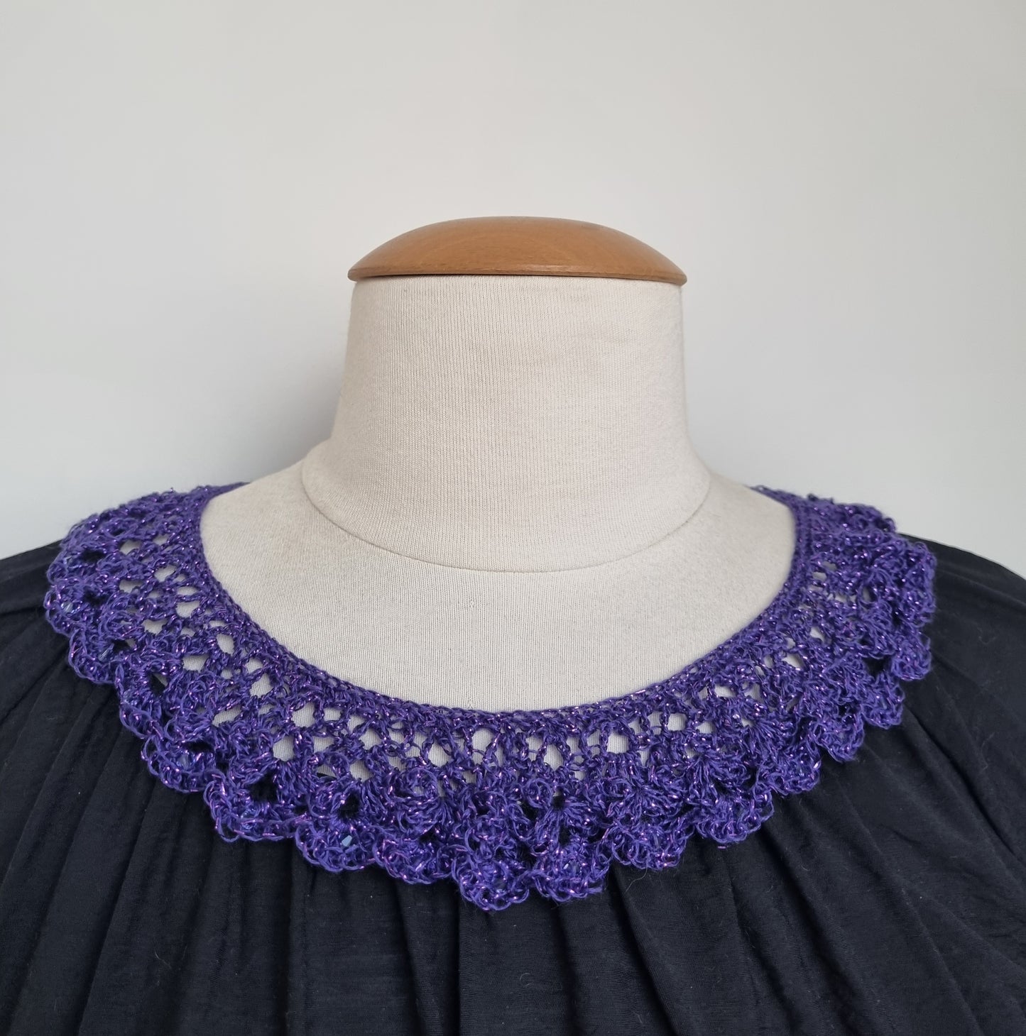 Purple Crochet Collar (11)
